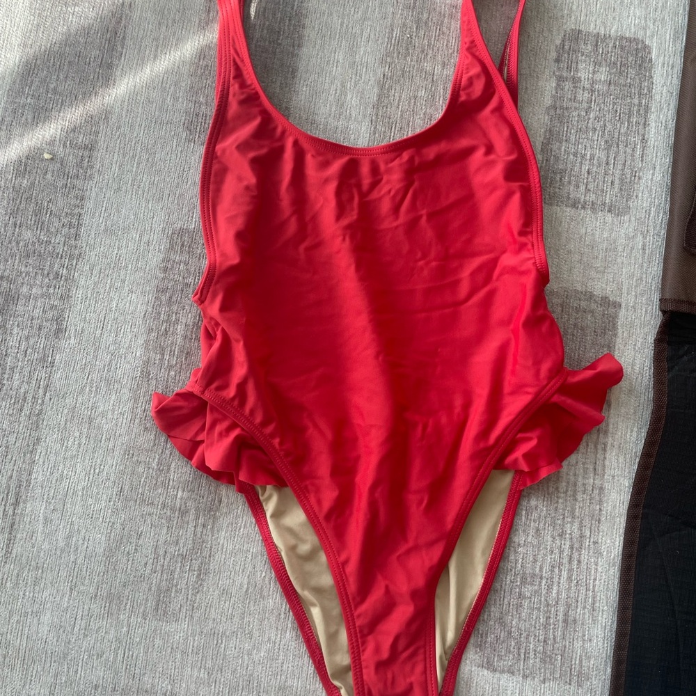 Gnash red one piece swimsuit